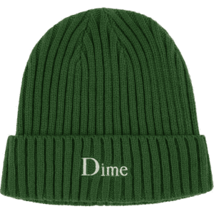 dime beanie classic fold (ivy green)