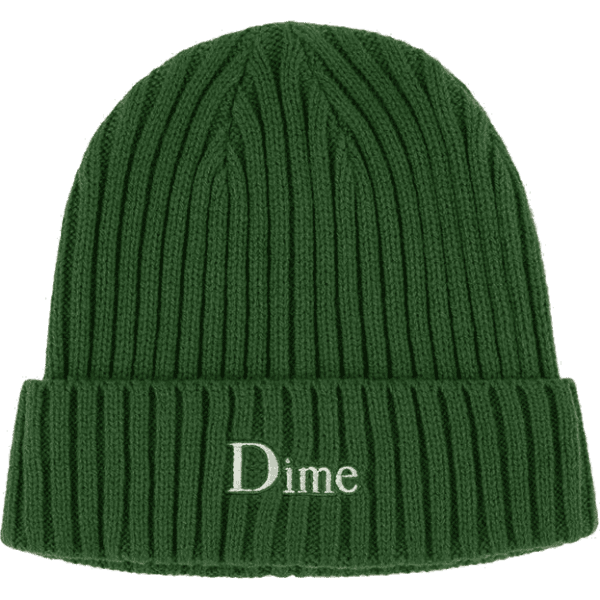 dime beanie classic fold (ivy green)