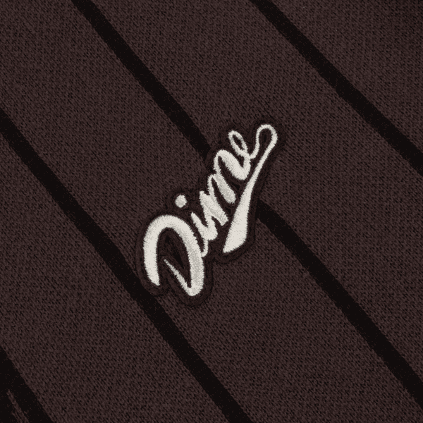 dime sweater cardigan knit baseball (dark brown)