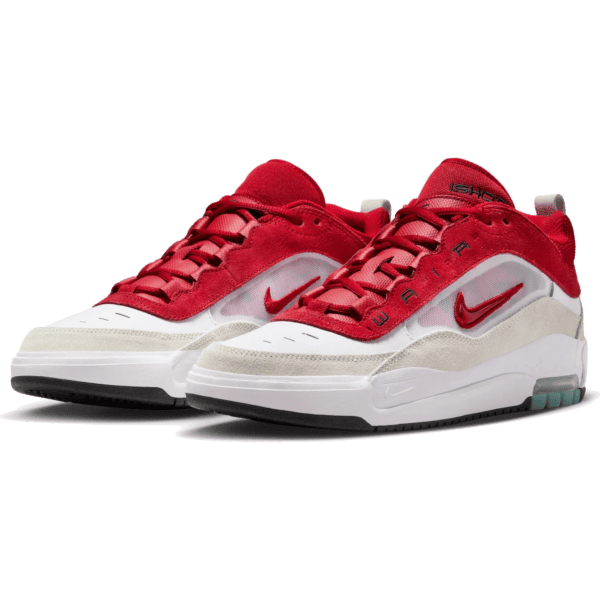 nike sb shoes air max ishod (white/varsity red/summit white)