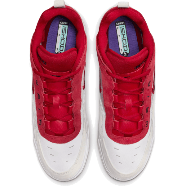 nike sb shoes air max ishod (white/varsity red/summit white)