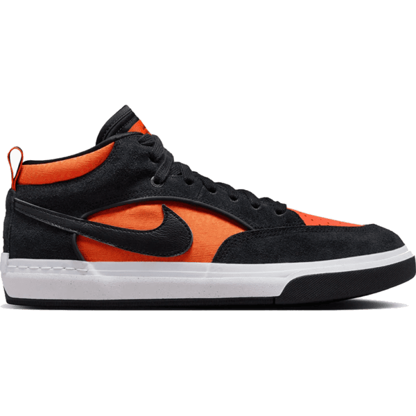 nike sb shoes react leo (black/orange/electro orange)