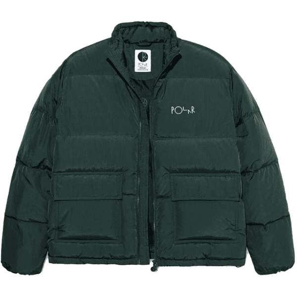 polar jacket pocket puffer (dark teal)