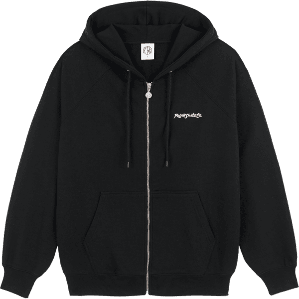 polar sweatshirt hooded zip 12 faces (black)