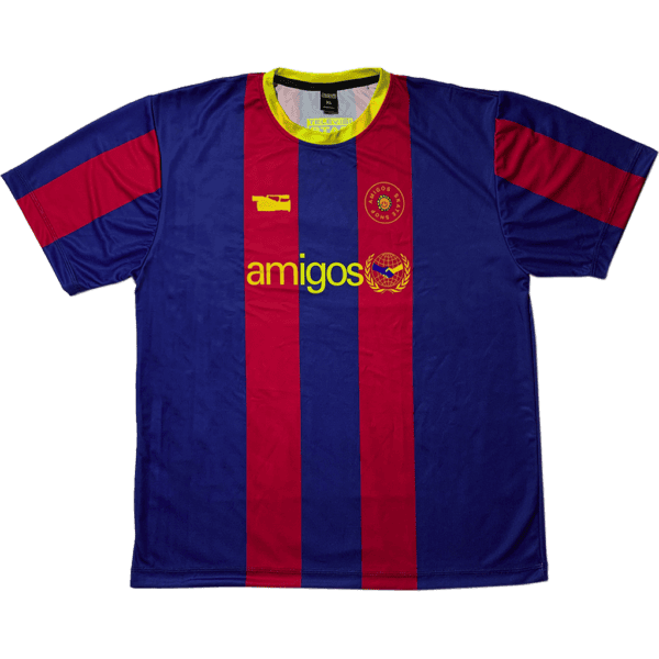 televisi star tee shirt amigos jersey soccer custom (barcelona)