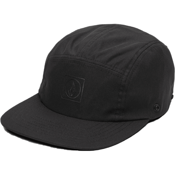 volcom cap 5 panel stone trip flap (black)