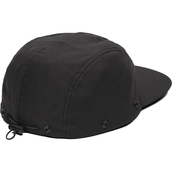 volcom cap 5 panel stone trip flap (black)