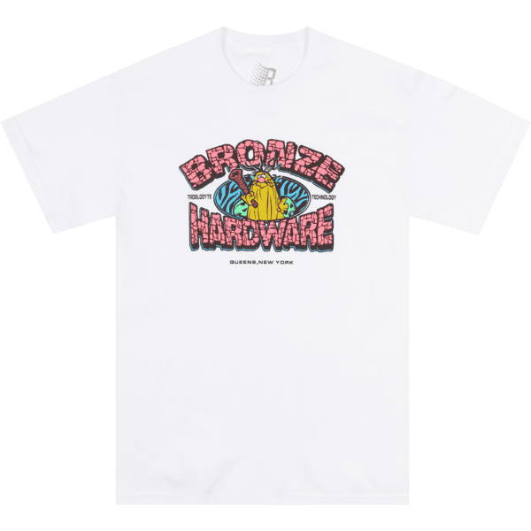 bronze 56k tee shirt troglodyte (white)