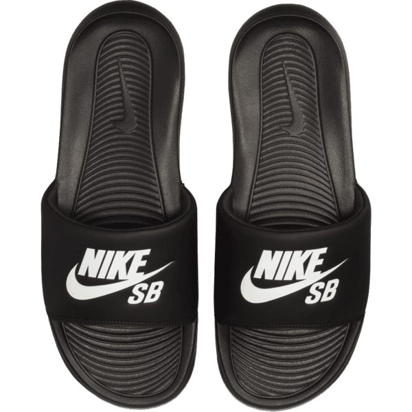 nike sb slides victory one (black/white)