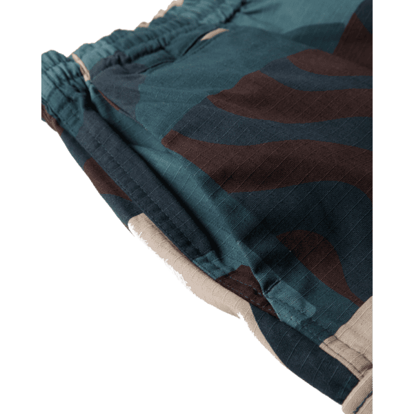 parra short cargo distorted camo (green)