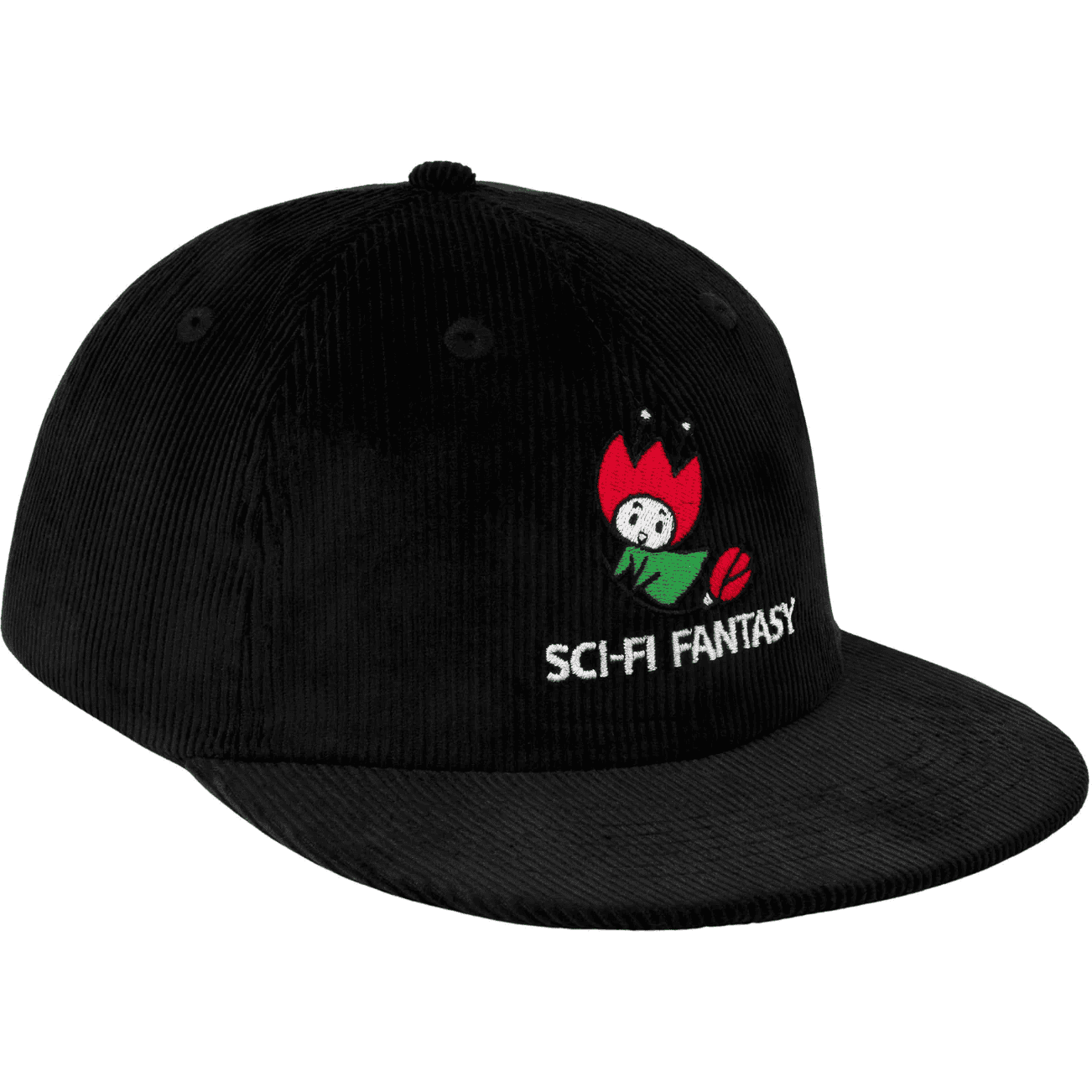 sci-fi fantasy cap snapback cord flying rose (black)