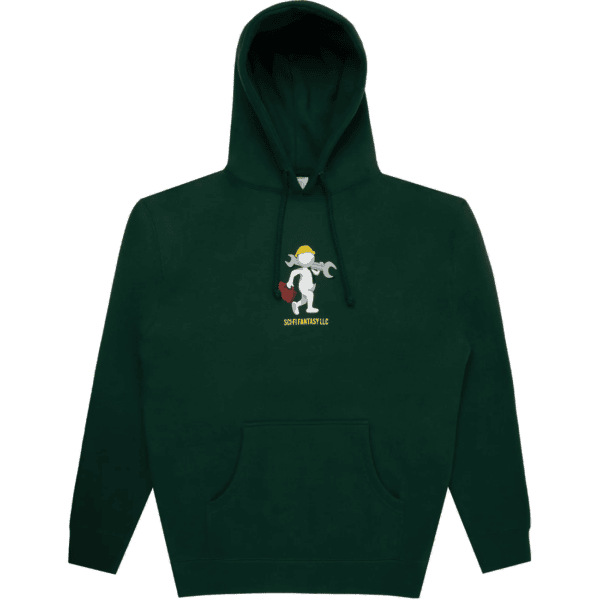sci-fi fantasy sweatshirt hood tech support (forest)