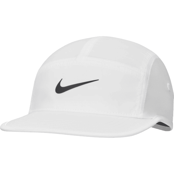 nike sb cap 5 panel unstructured dri-fit fly (white/black)