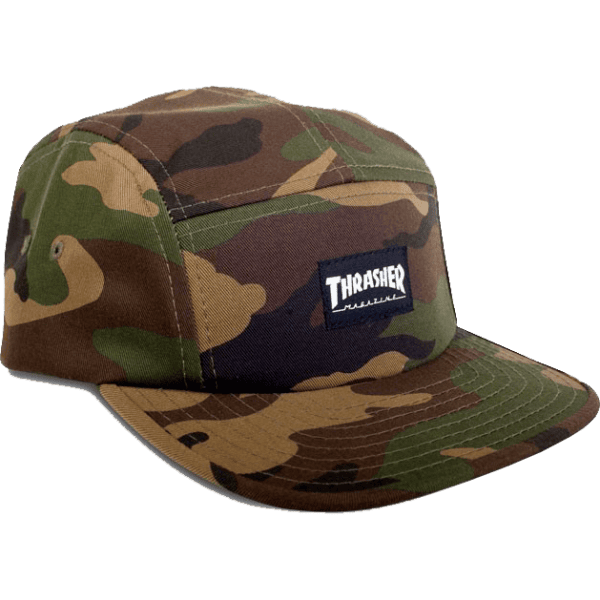 thrasher cap 5 panel skate mag (camo)