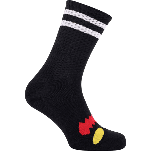 toy machine socks monster face (black)