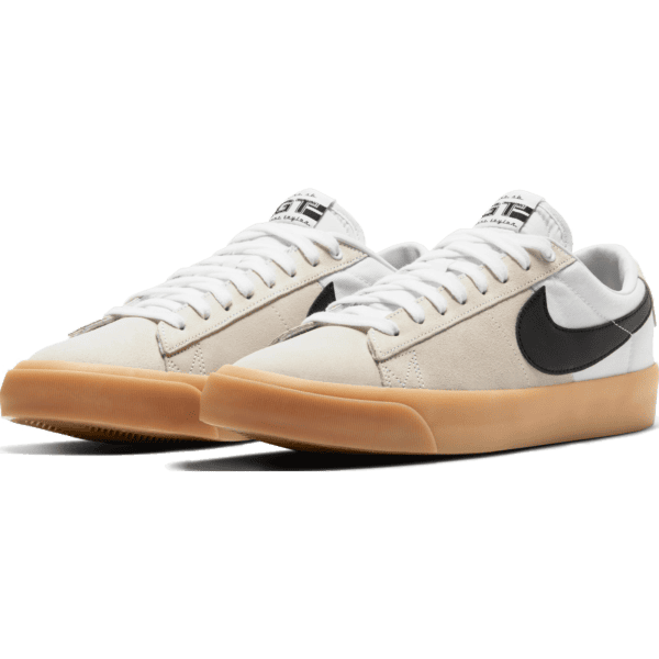 nike sb shoes zoom blazer low pro GT (white/black/white)
