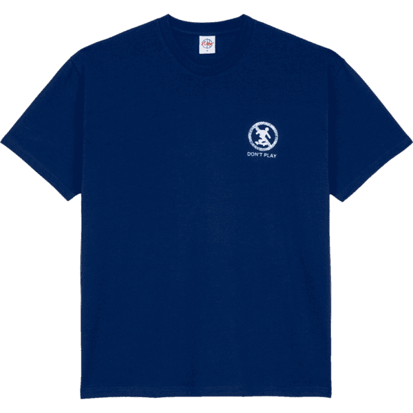 polar tee shirt don't play (deep royal blue)