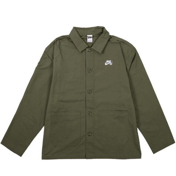 nike sb jacket chore alexis agnostic (medium olive/white)