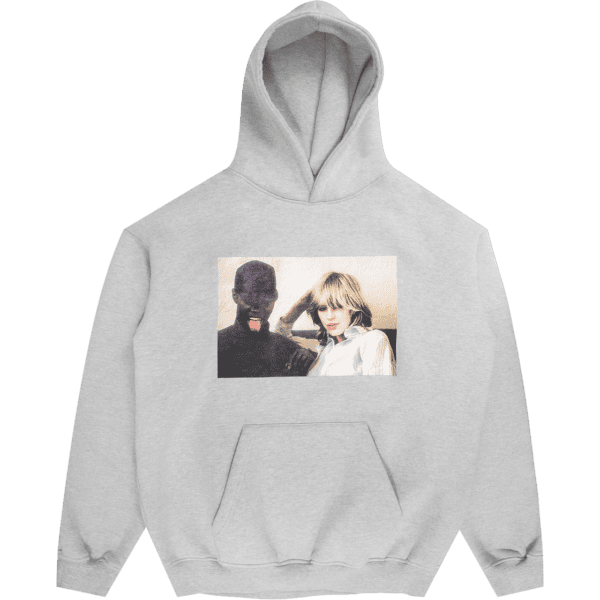 violet sweatshirt hood on a violet high (grey)