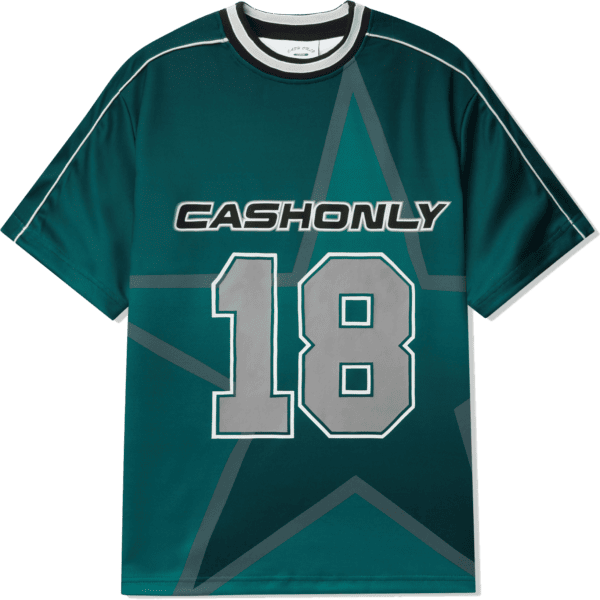 cash only tee shirt jersey defense (green)