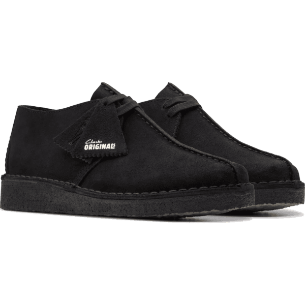 clarks shoes desert trek (black)