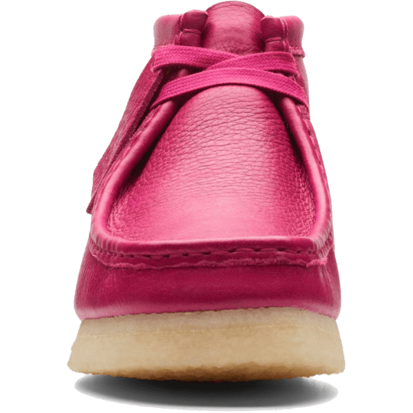 clarks shoes girls wallabee boot (berry/leather)