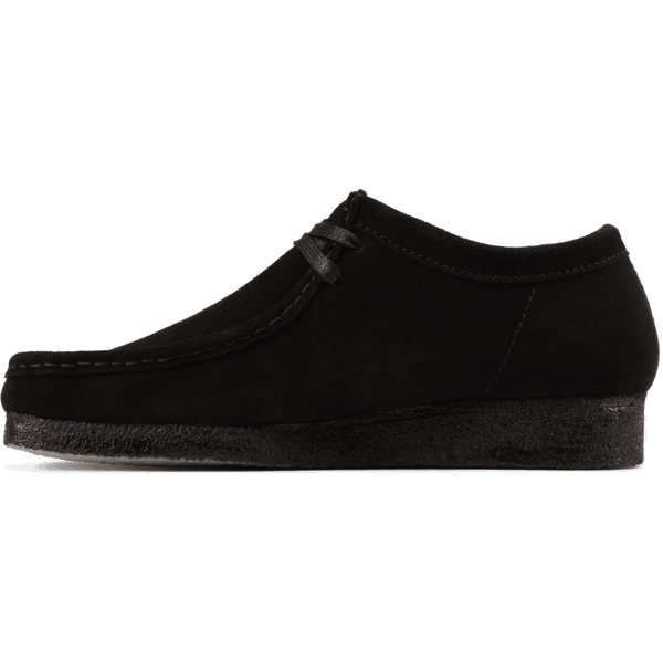 clarks shoes wallabee (black/suede)