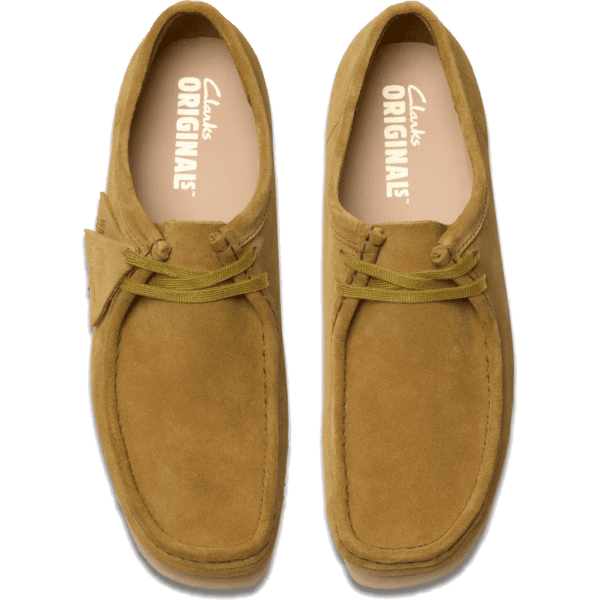 clarks shoes wallabee (oakmoss/suede)