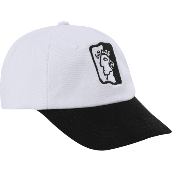 hélas cap 6 panel dieu grec (white/black)