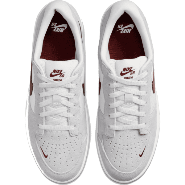 nike sb shoes force 58 (platinum tint/dark team red/wolf grey)