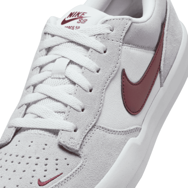 nike sb shoes force 58 (platinum tint/dark team red/wolf grey)