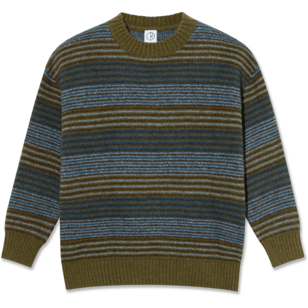 polar sweater george (blue green stripe)