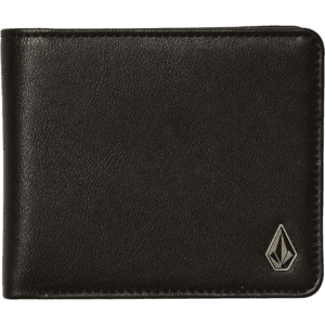 volcom wallet slim stone pu (black) large