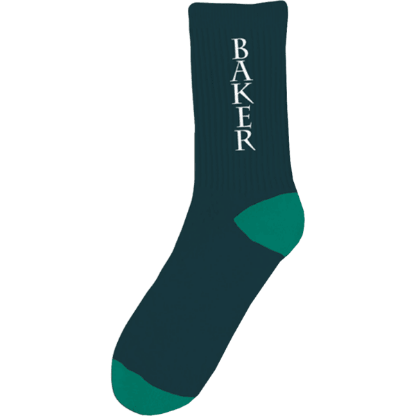 baker socks rye (navy/green)