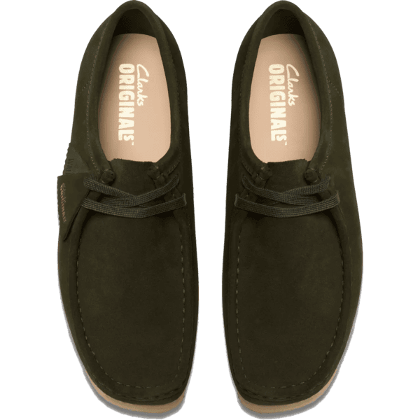 clarks shoes wallabee (forest green/suede)
