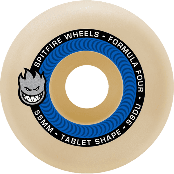 spitfire wheels formula four tablets (blue) 99a 54mm