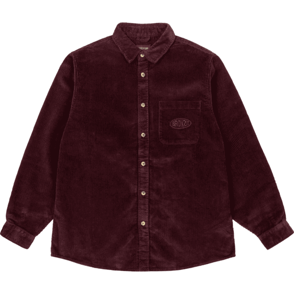 bronze 56k jacket cord button up (eggplant)