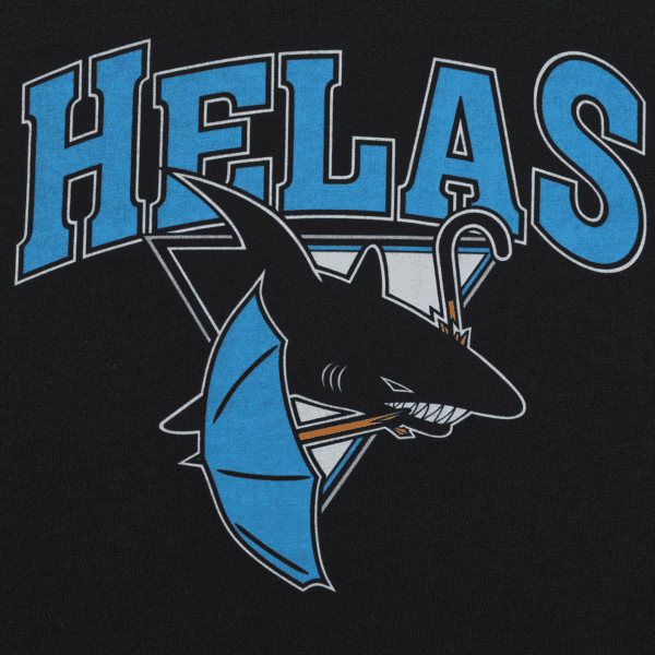 hélas tee shirt requins (black)