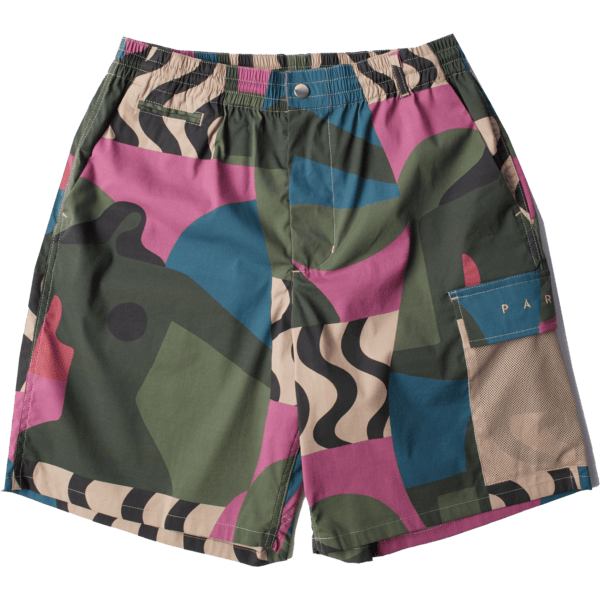 parra short distorted camo (pink)