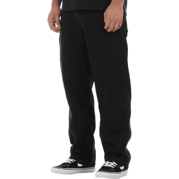 real pants canvas tough threads (black)