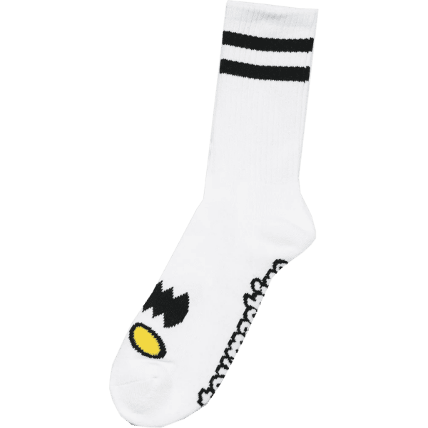 toy machine socks monster face (white)