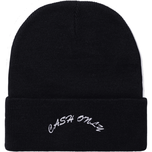 cash only beanie logo (black)
