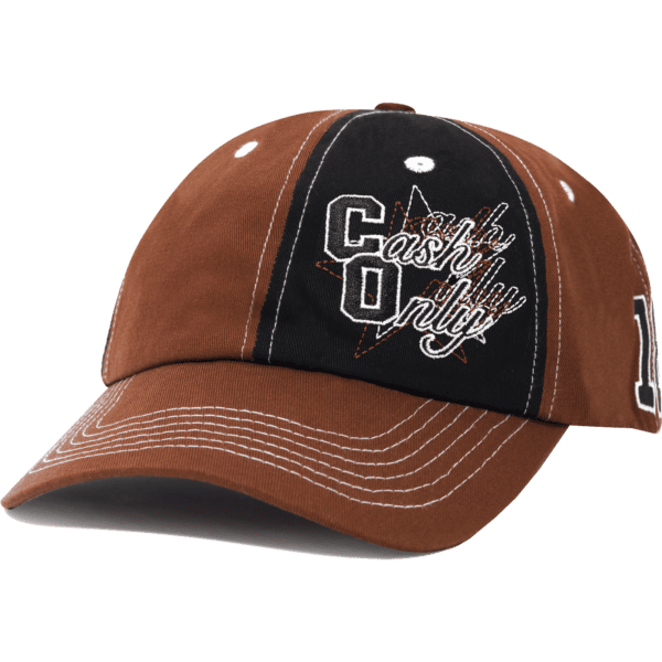 cash only cap 6 panel halftime (brown)