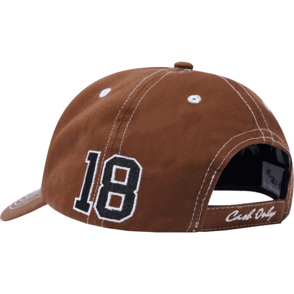 cash only cap 6 panel halftime (brown)