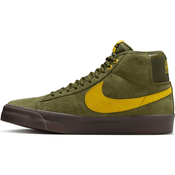 nike sb shoes antihero zoom blazer mid qs (rough green/amarillo)