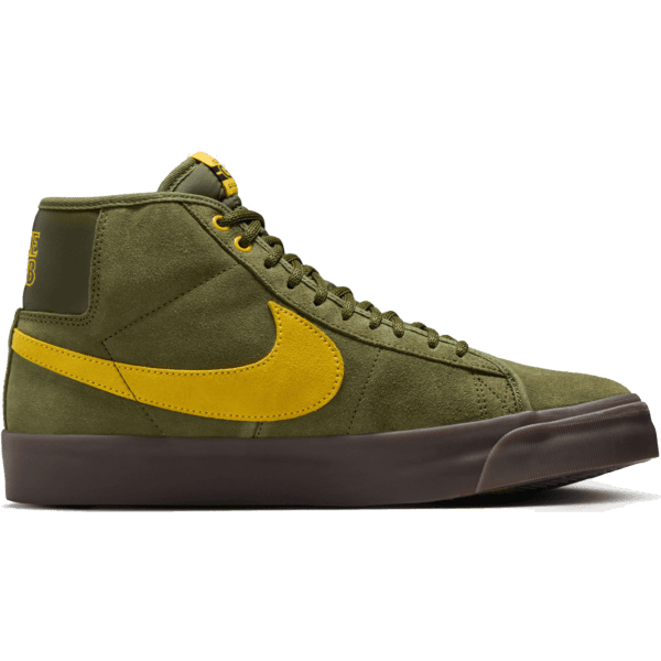 nike sb shoes antihero zoom blazer mid qs (rough green/amarillo)
