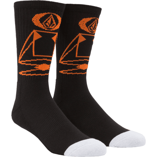 volcom socks skate vitals remy s (black)
