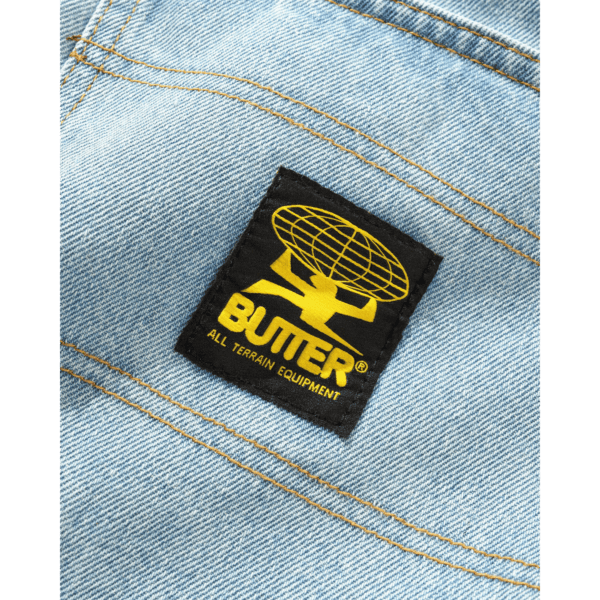 butter goods pants denim patch pocket (faded light blue)