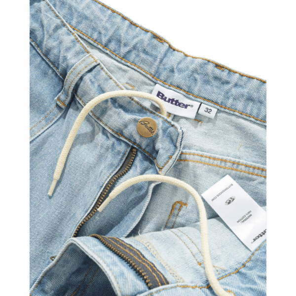 butter goods pants denim patch pocket (faded light blue)