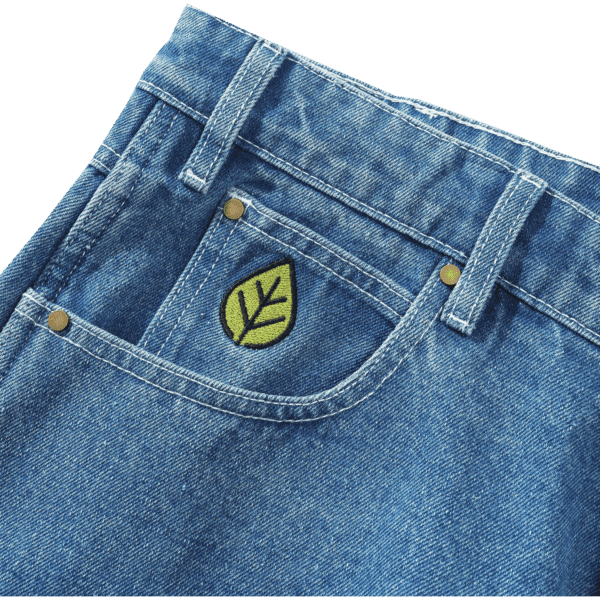 butter goods pants weather gear heavy weight (mid blue)